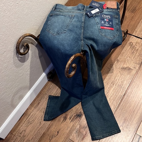 Brand New Chaps Blue Jeans Freedom Stretch, Sits below waist! Ultimate Comfort! - Picture 2 of 8